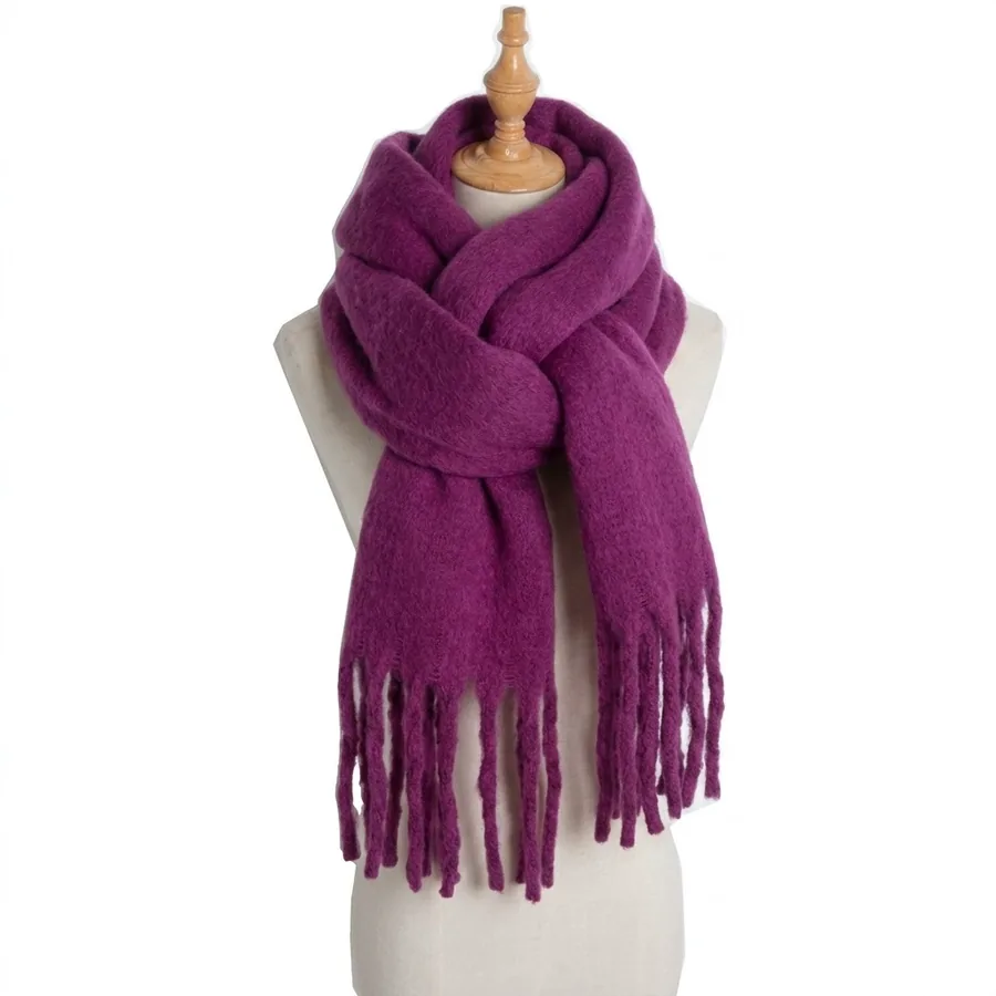Solid Color Scarf view 6