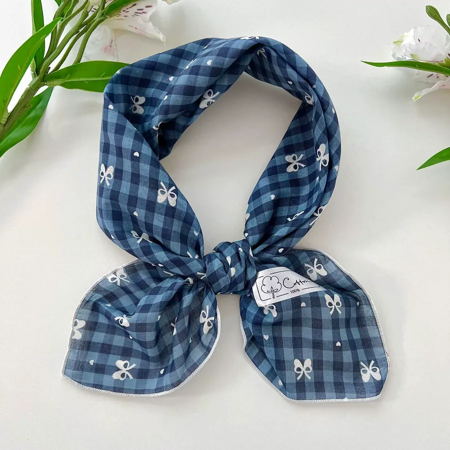 Floral Square Scarf with Tie view 10