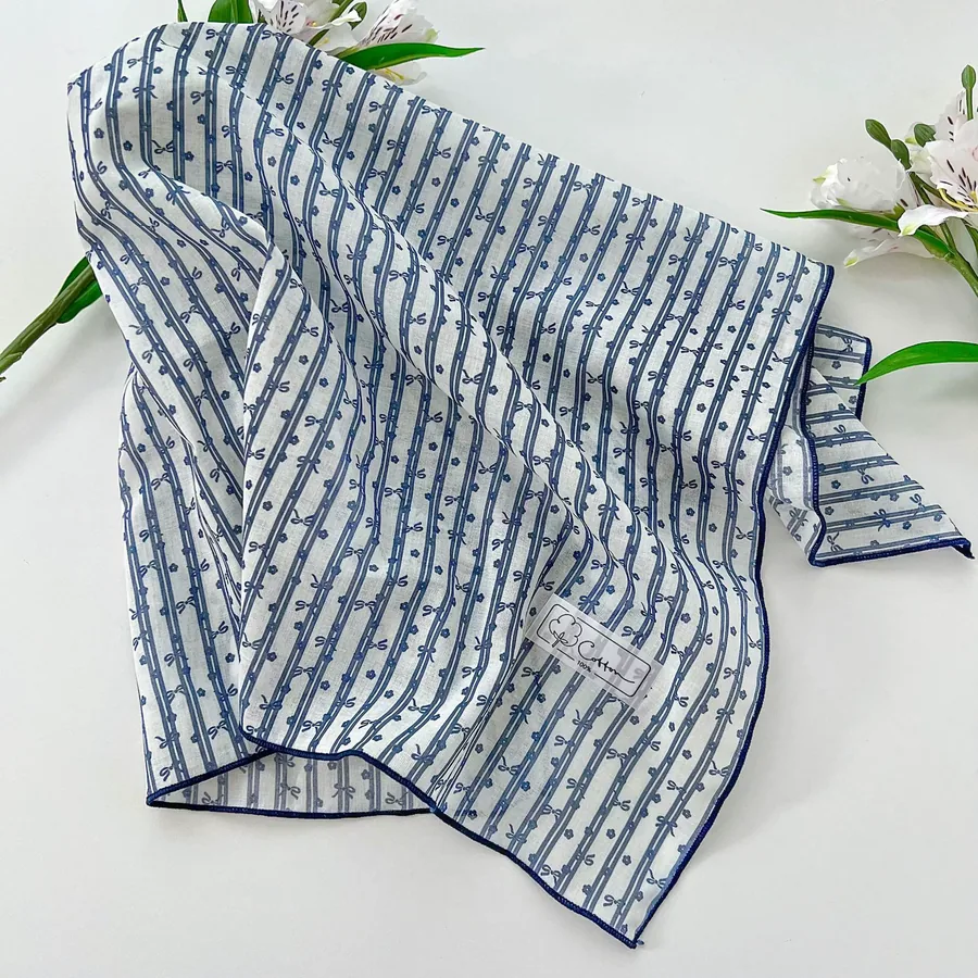 Floral Square Scarf with Tie view 11