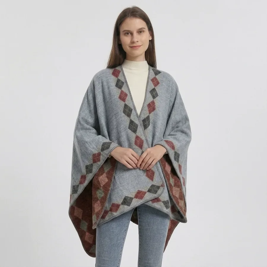 Diamond Pattern Shawl view 3