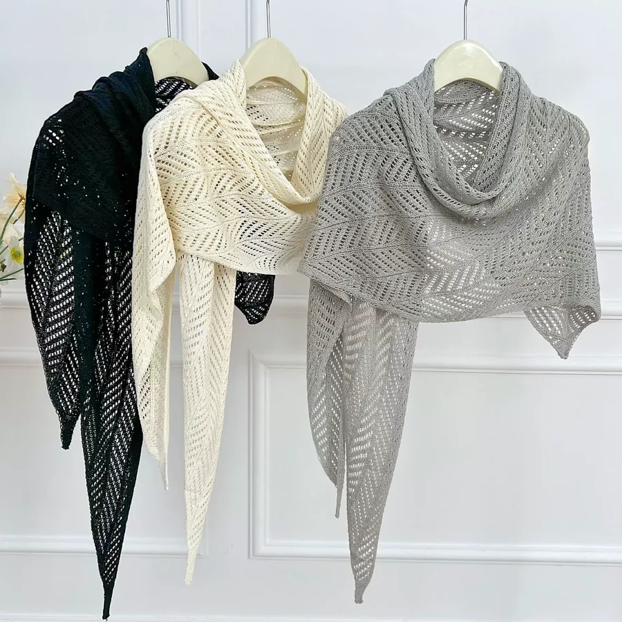 Knitted Shawl Wrap view 2