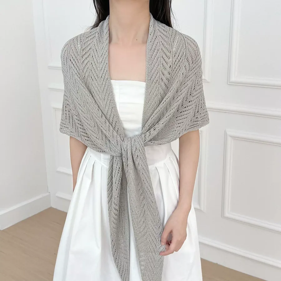 Knitted Shawl Wrap view 3