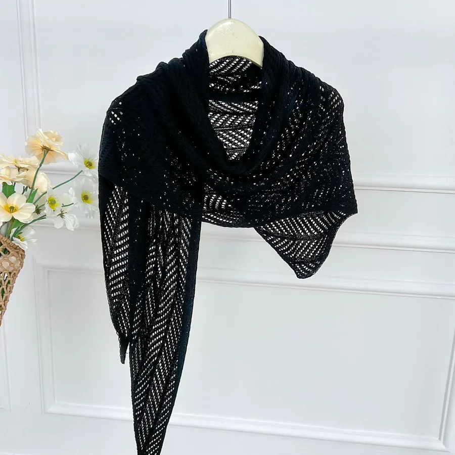 Knitted Shawl Wrap view 7