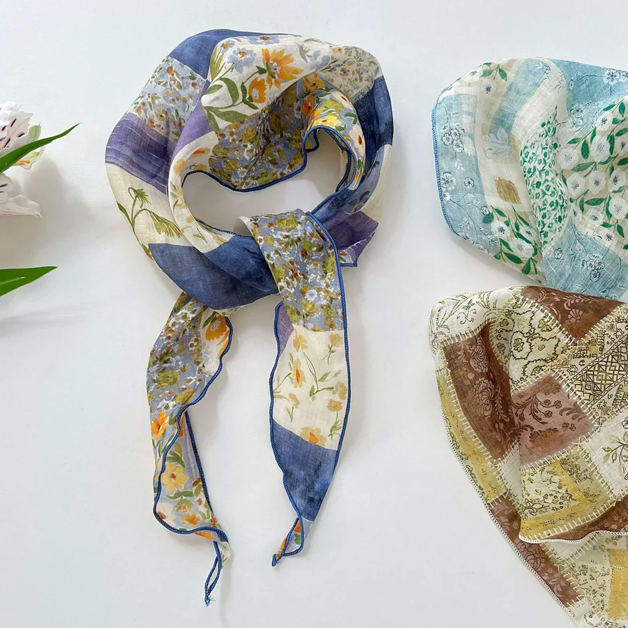 Ramie Triangle Scarf view 2