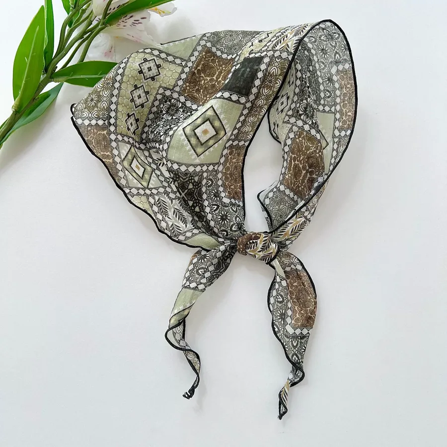 Ramie Triangle Scarf view 8