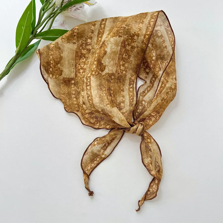 Ramie Triangle Scarf view 11