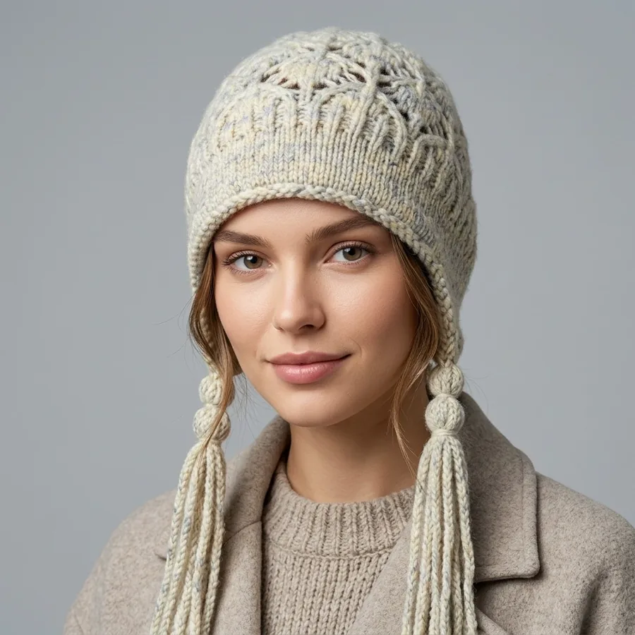 Hand Knit Beanie Hat