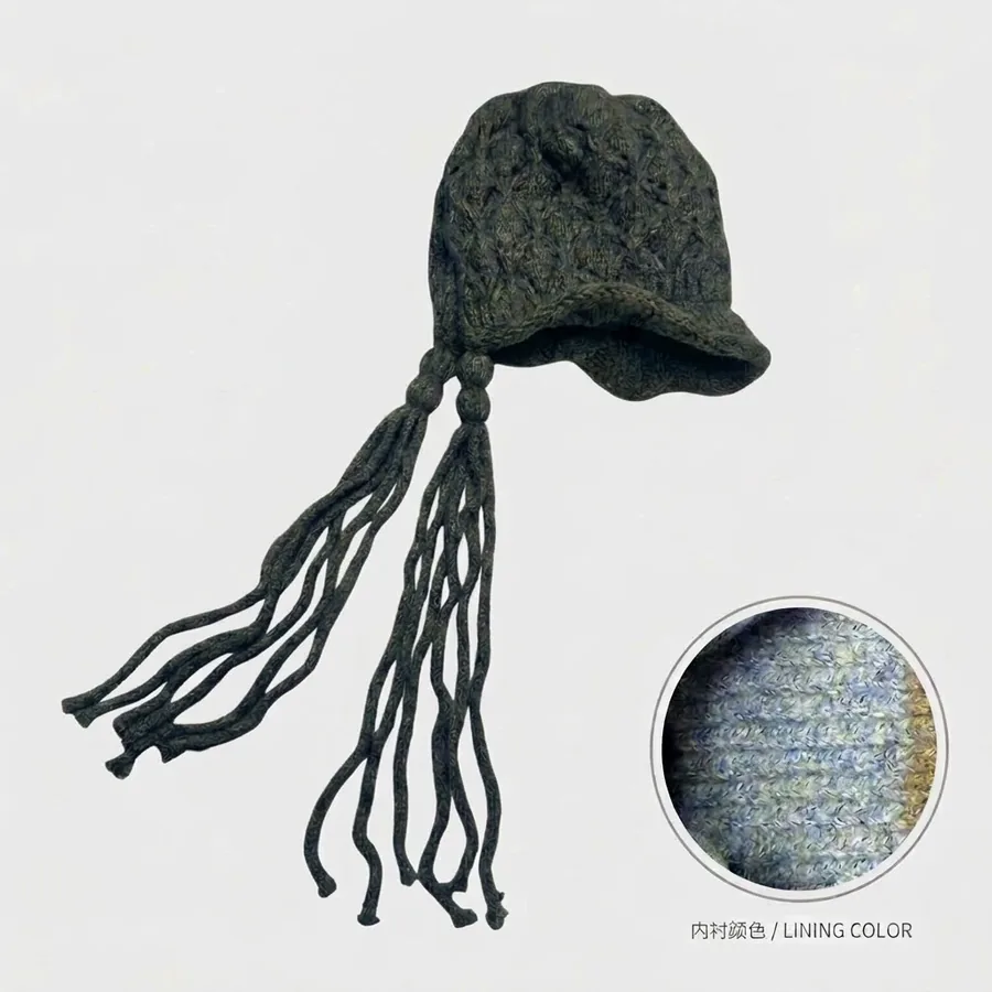 Hand Knit Beanie Hat view 10
