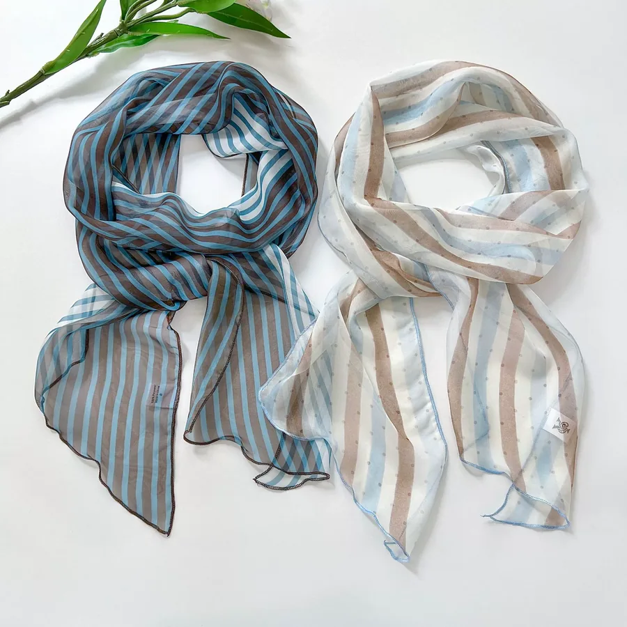 Long Silk Twilly Scarf view 2