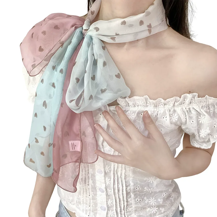 Long Silk Twilly Scarf view 5