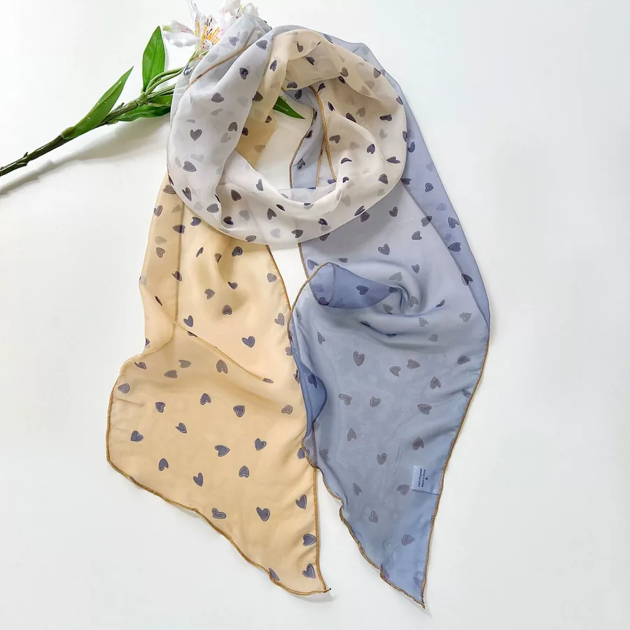 Long Silk Twilly Scarf view 6