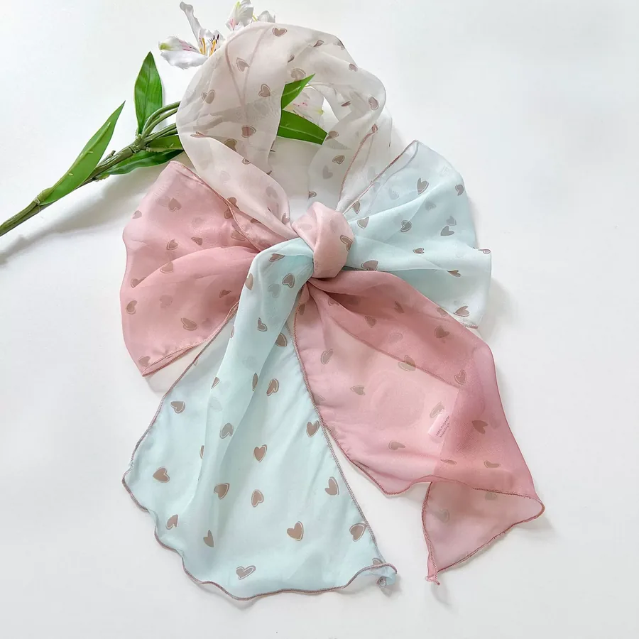 Long Silk Twilly Scarf view 7