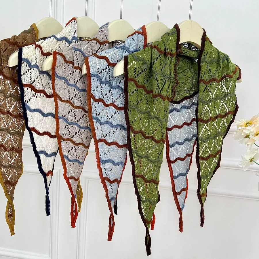 Knitted Triangle Shawl