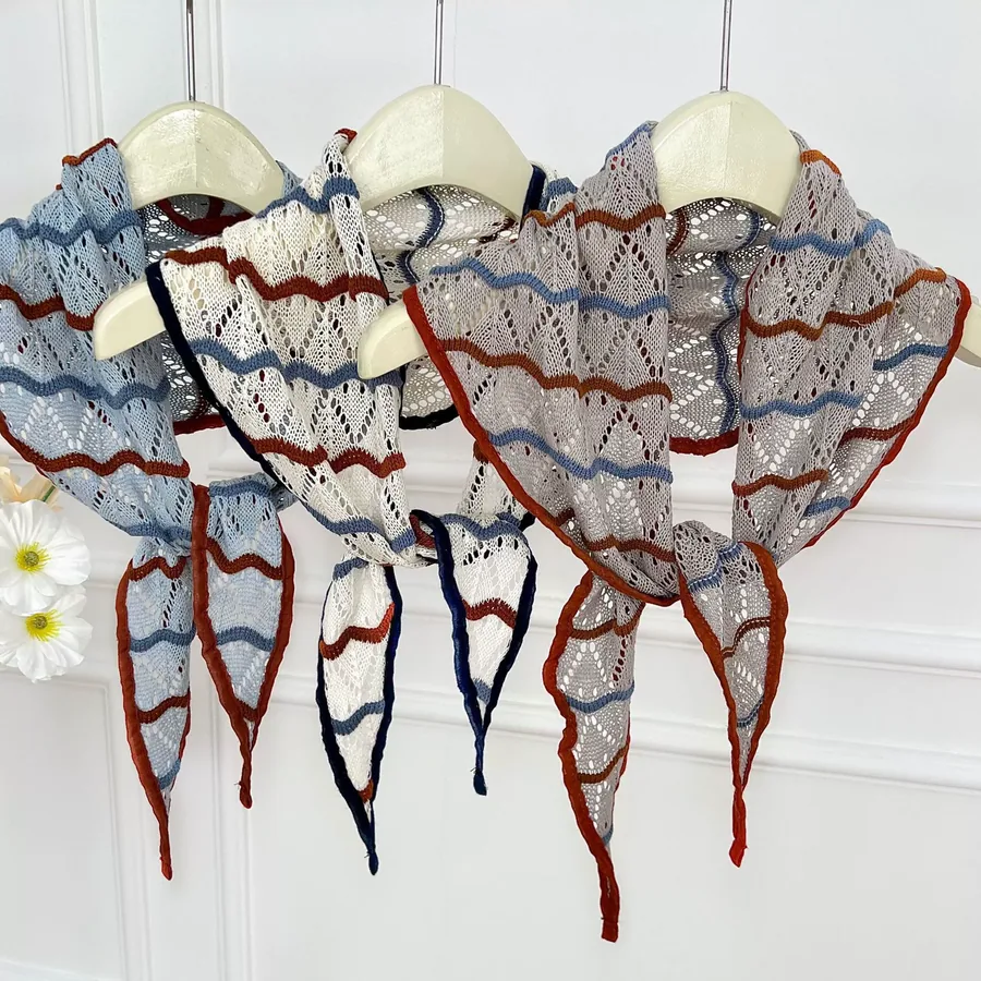 Knitted Triangle Shawl view 2