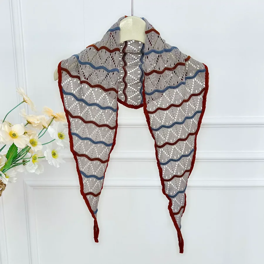 Knitted Triangle Shawl view 6