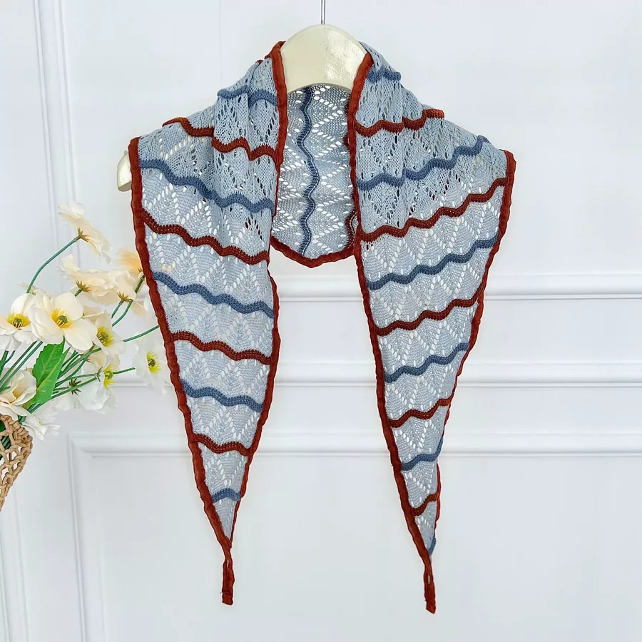 Knitted Triangle Shawl view 8