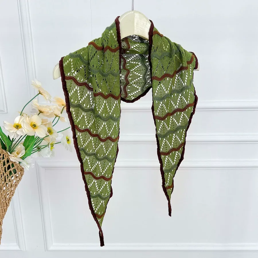 Knitted Triangle Shawl view 9