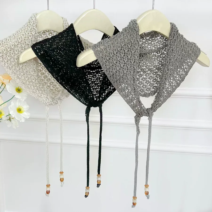 Knitted Triangle Scarf