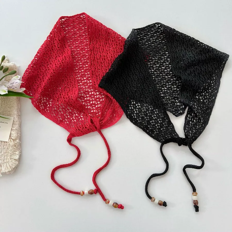 Knitted Triangle Scarf view 2
