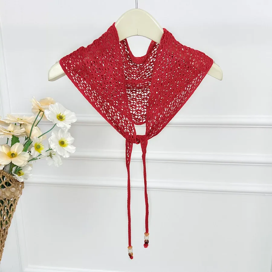 Knitted Triangle Scarf view 8