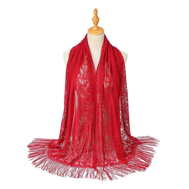 Lace Fringe Scarf