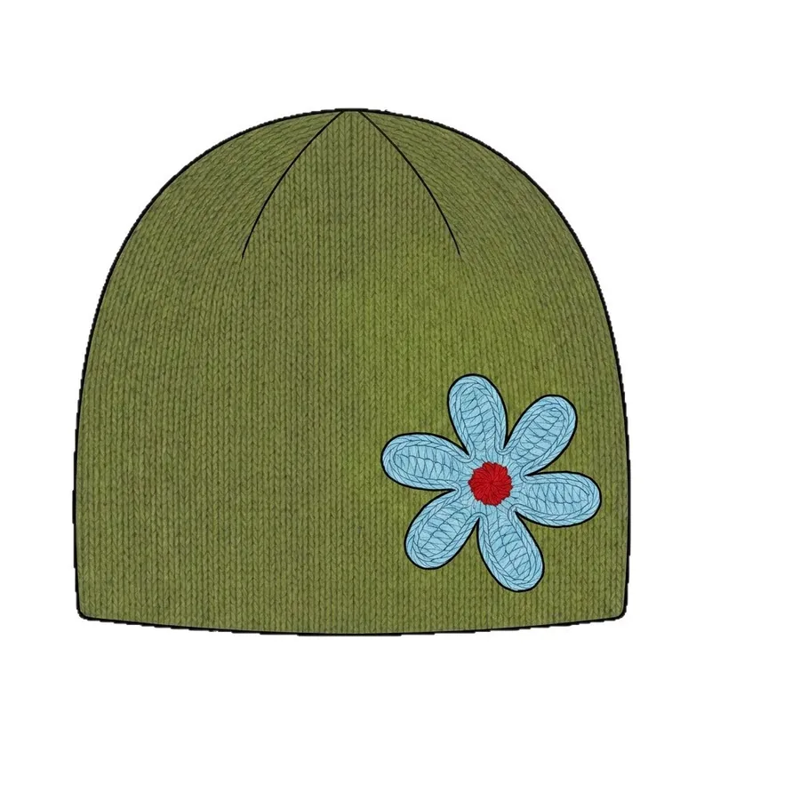 Double Layer Knit Beanie Hat view 5