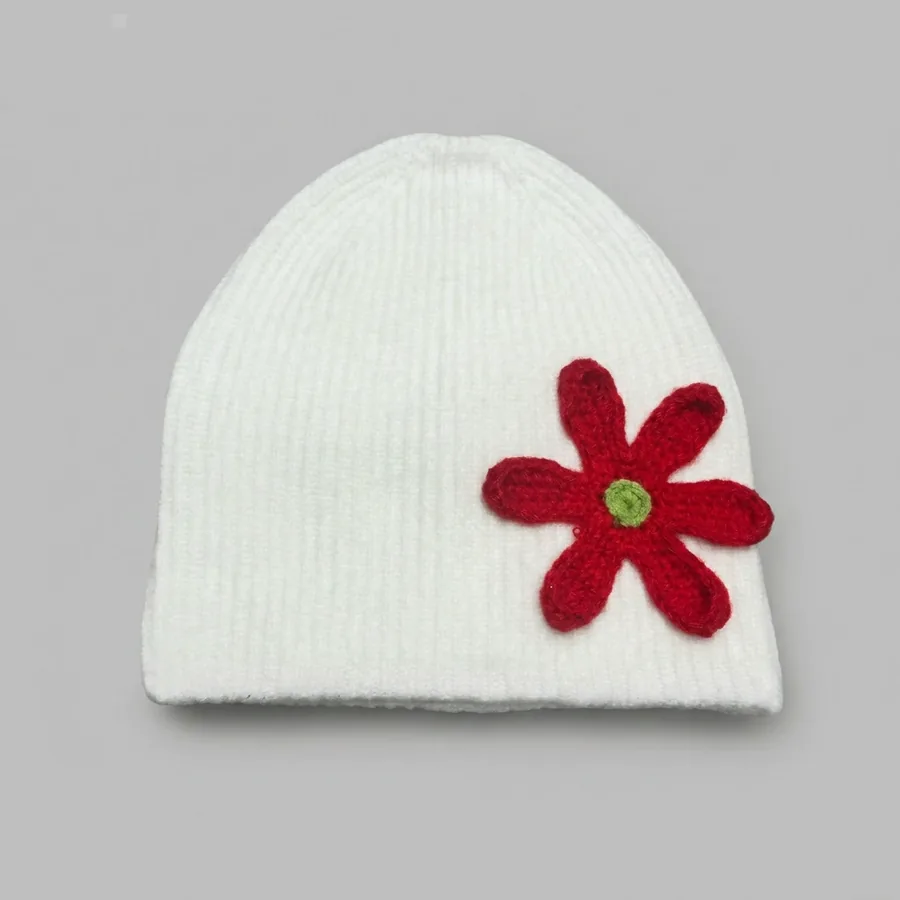 Double Layer Knit Beanie Hat view 7