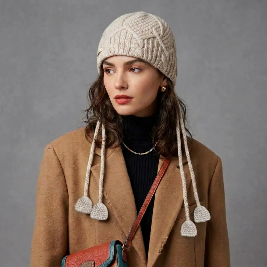 Thick Knit Beanie Hat