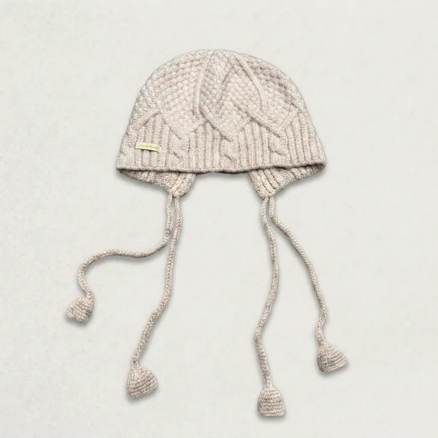 Thick Knit Beanie Hat view 6