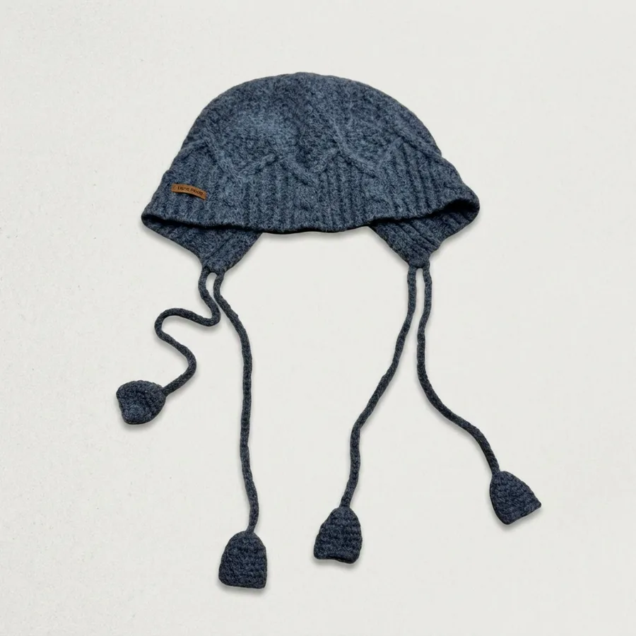 Thick Knit Beanie Hat view 10