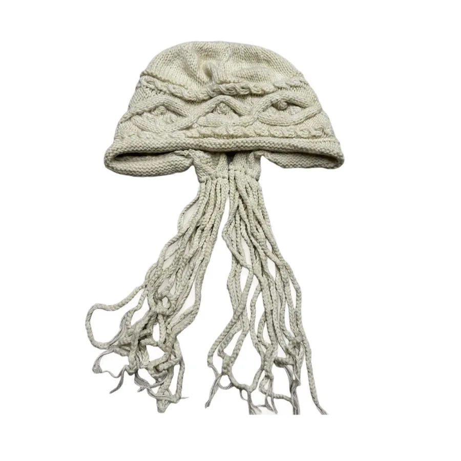 Jellyfish Knit Beanie Hat view 5