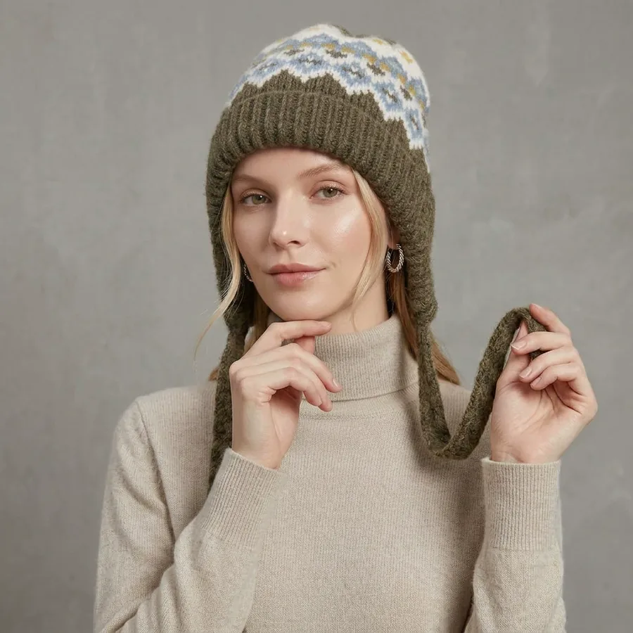 Fleece Lined Beanie Hat view 3