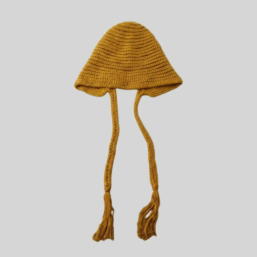 Wool Blend Knit Beanie Hat view 7