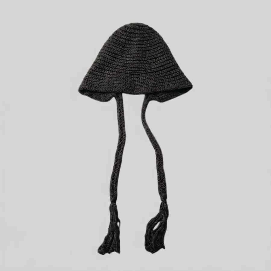 Wool Blend Knit Beanie Hat view 10