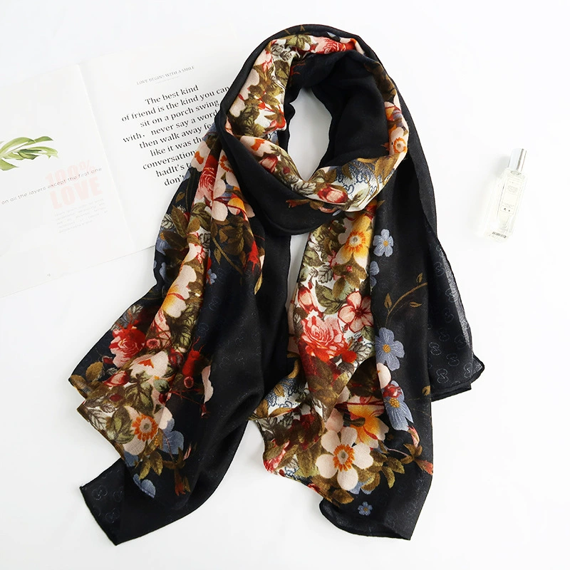 Cotton Linen Winter Scarf view 7