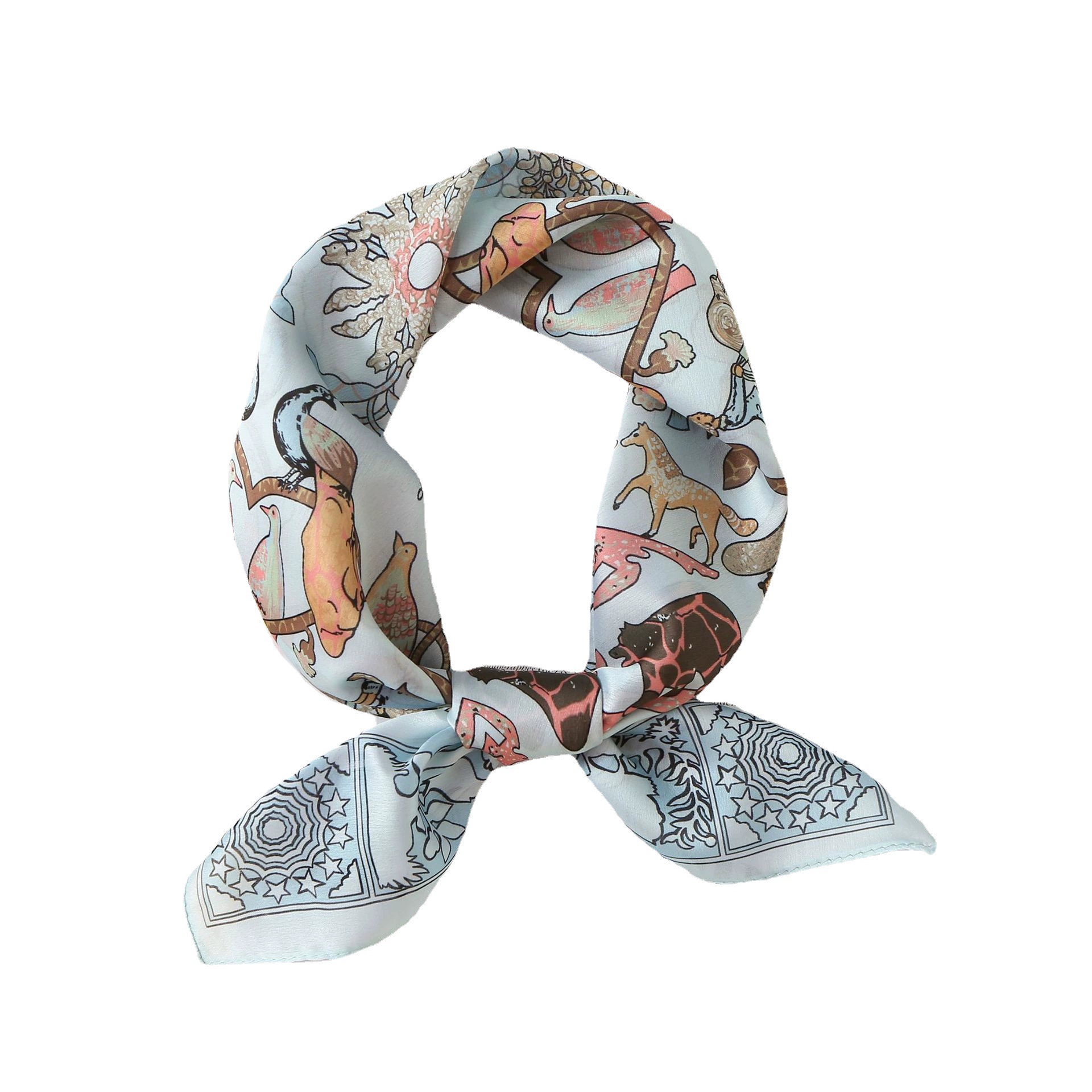 Foulard carré imprimé animalier view 5