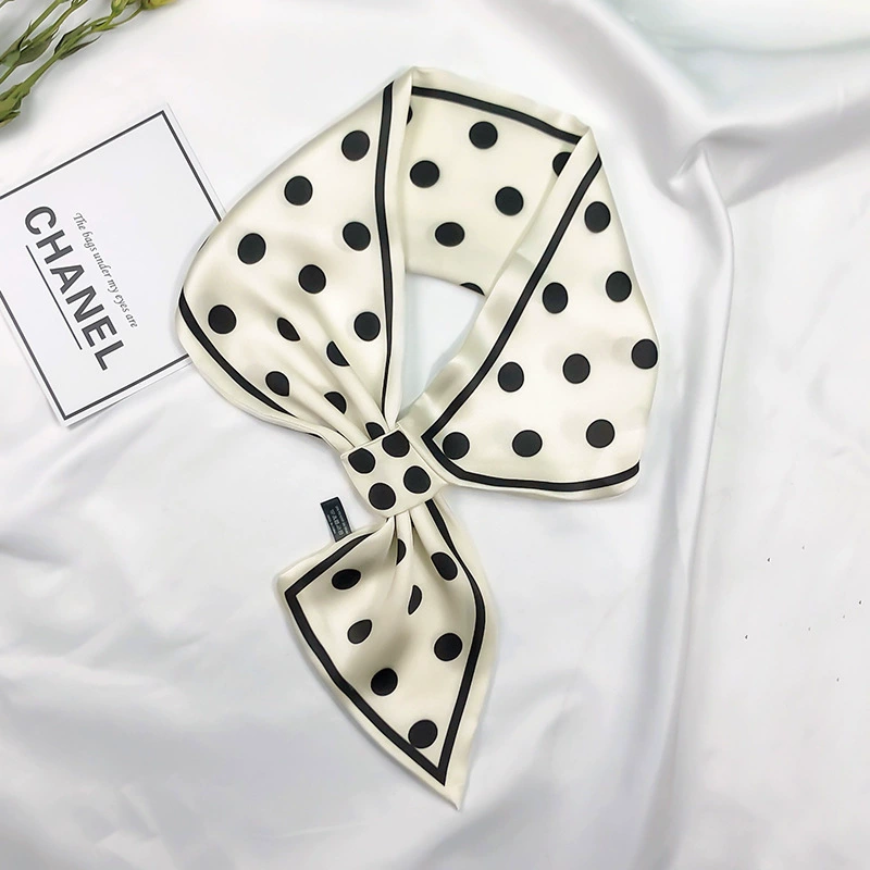Polka Dot Silk Scarf