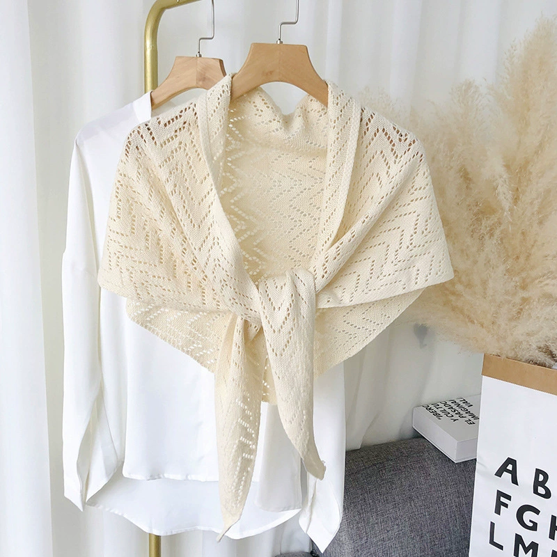 Striped Knitted Shawl view 3