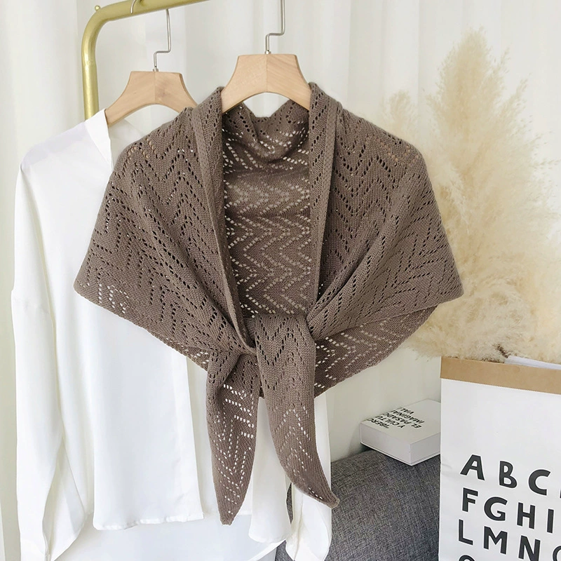 Striped Knitted Shawl view 4