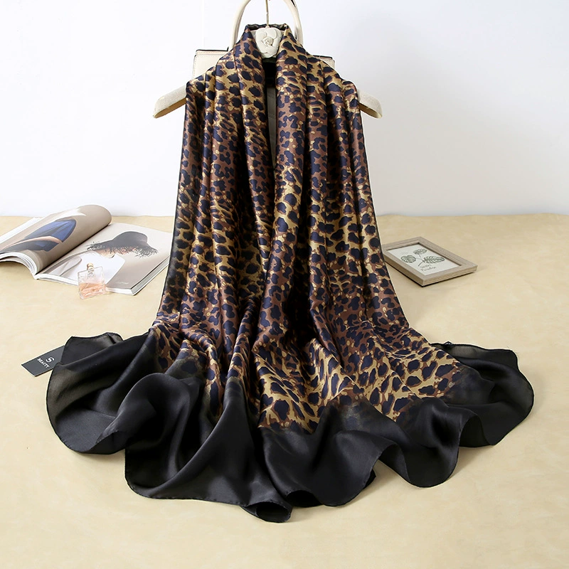 Leopard Print Long Scarf