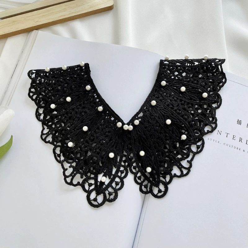 Lace Pearl Capelet view 7