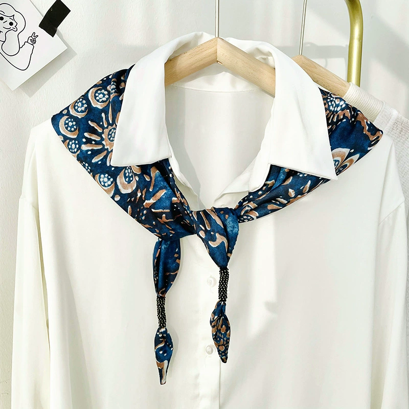 Faux Silk Triangle Scarf view 3