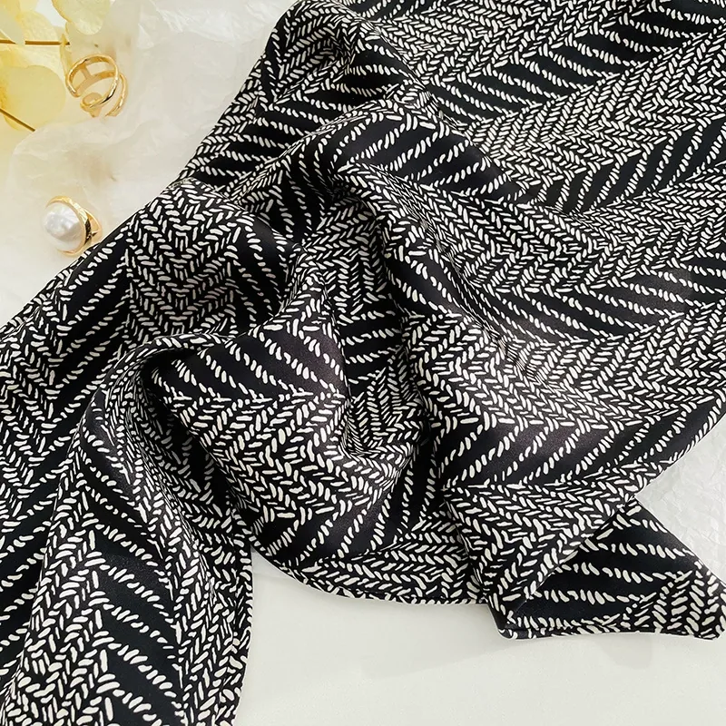 Faux Silk Triangle Scarf view 4