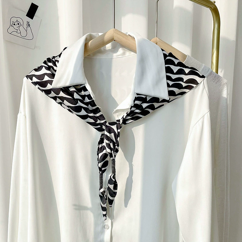 Faux Silk Triangle Scarf view 12