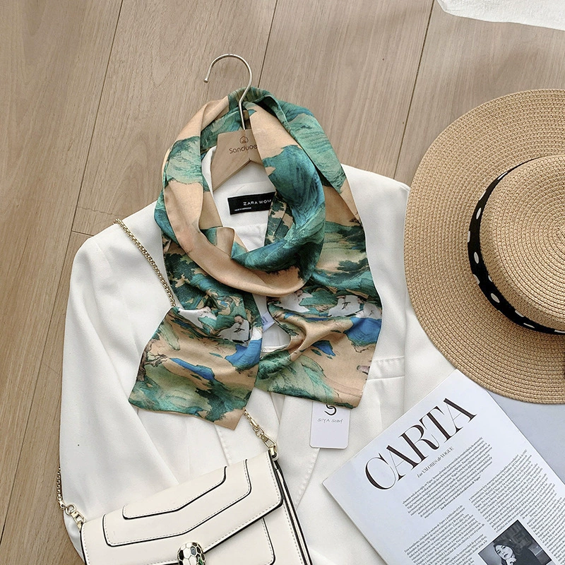 Ink Print Twilly Scarf view 3