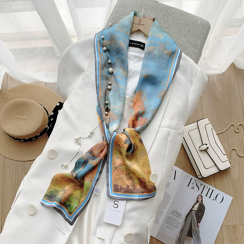 Ink Print Twilly Scarf view 4
