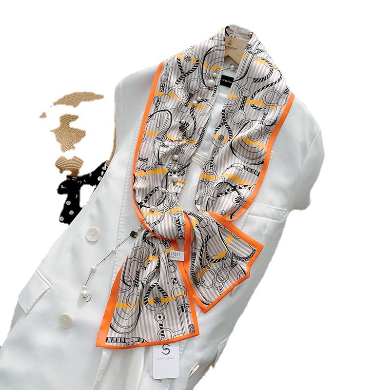 Ink Print Twilly Scarf view 5