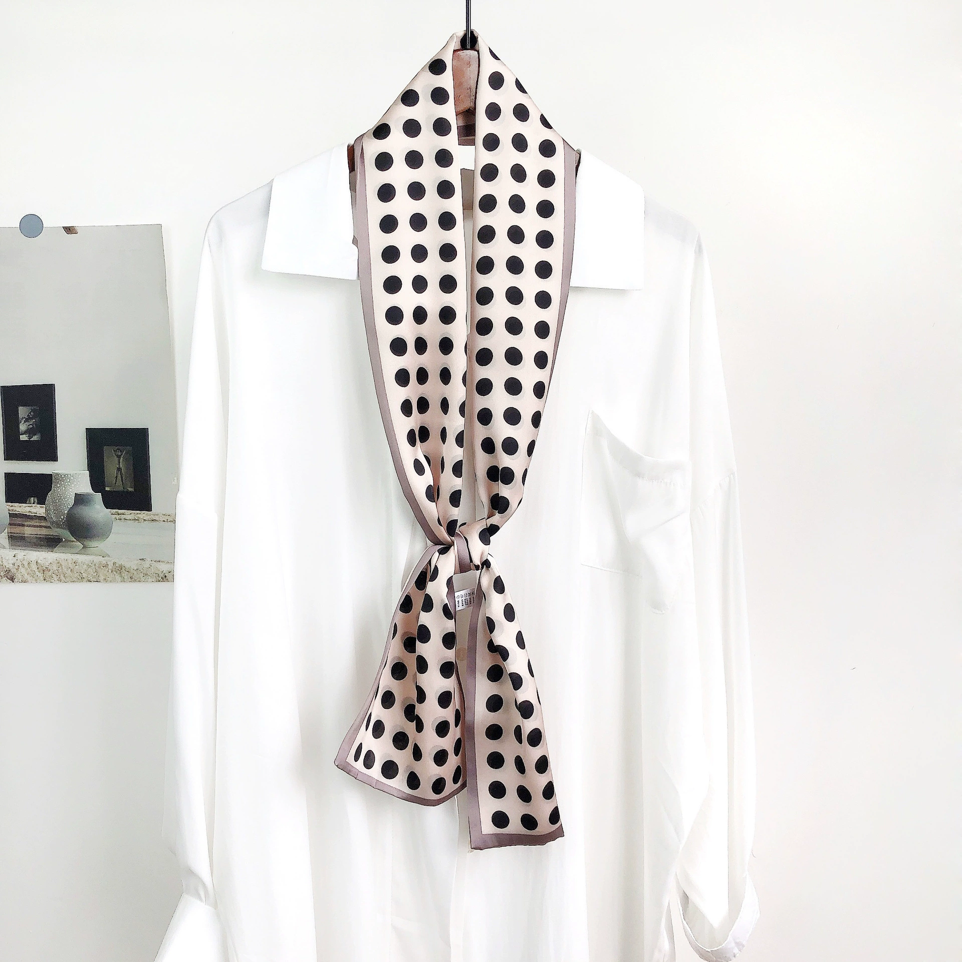Ink Print Twilly Scarf view 7