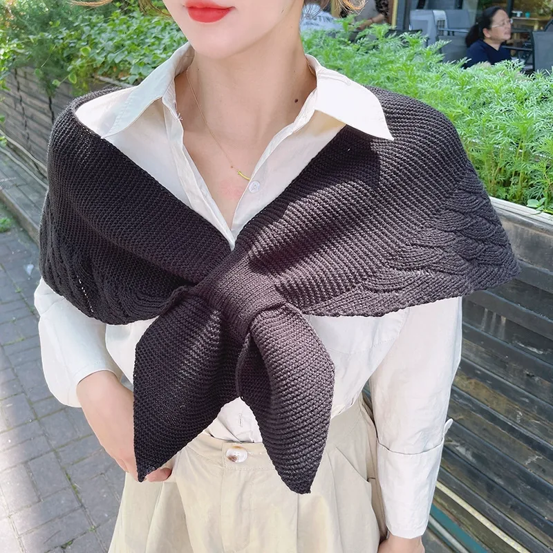 Knitted Capelet Shawl view 4
