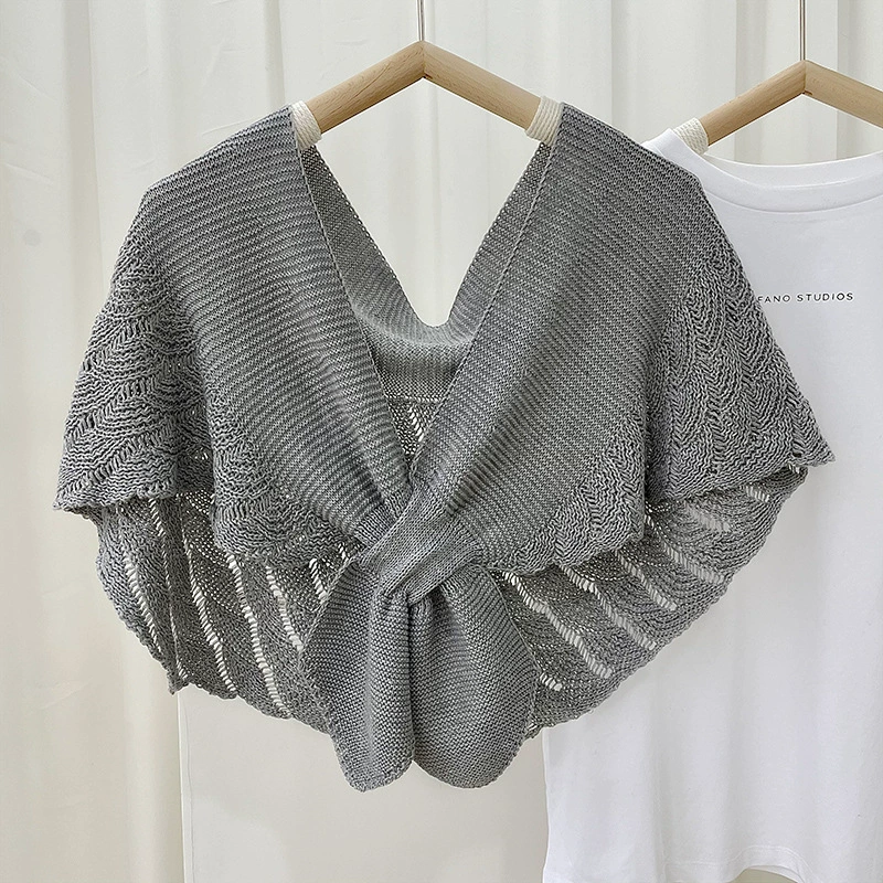 Knitted Capelet Shawl view 8